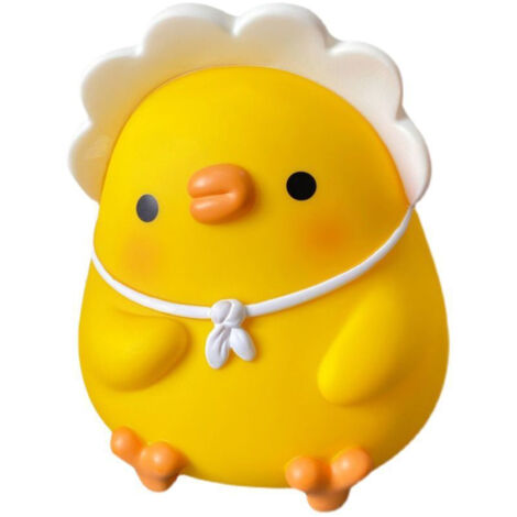Kids Piggy Bank Cute Cartoon Money Coin Bank Anti Fall Vinyl Resin Money Bank for Boys Girls Yellow Duck