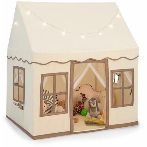 Kids Play Tent Indoor Kids Playhouse with Star Lights Toddler Castle Play Tent