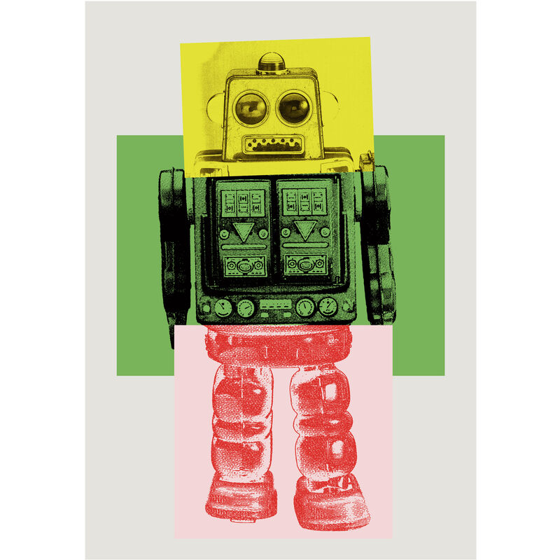 

KIDS - Póster Artístico Firmado - Robot_2 -60x80 cm