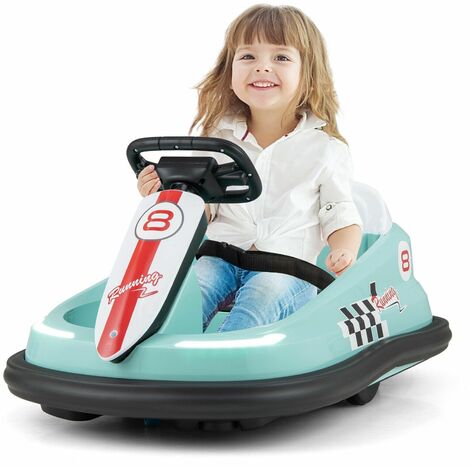 Kids Ride On Bumper Car 6V Electric Ride On Bumping Racing Toy Car 360° Swivel