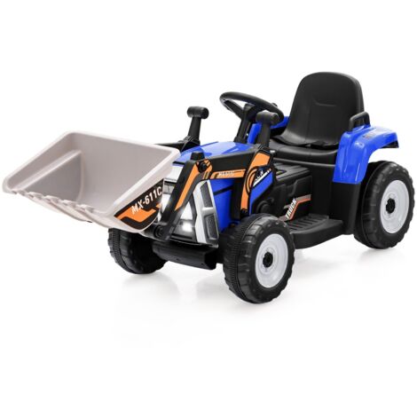 Kids Ride on Toy Excavator 12V Electric Battery Powered Loader Digger LED Light