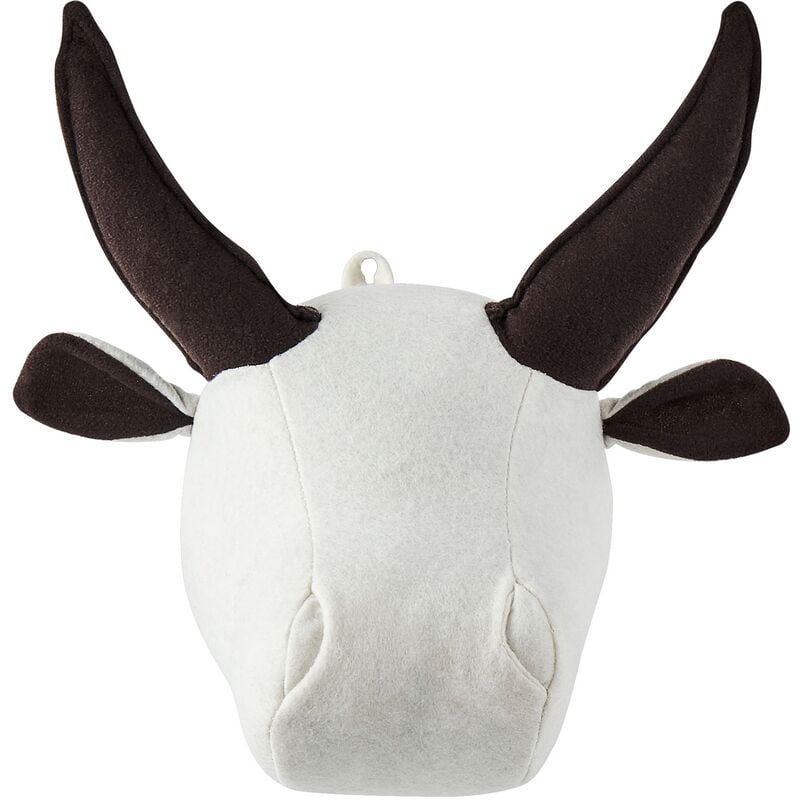 Kids' Room Hanging Decoration Wall Plush Animal Head Bull White Geoffrey