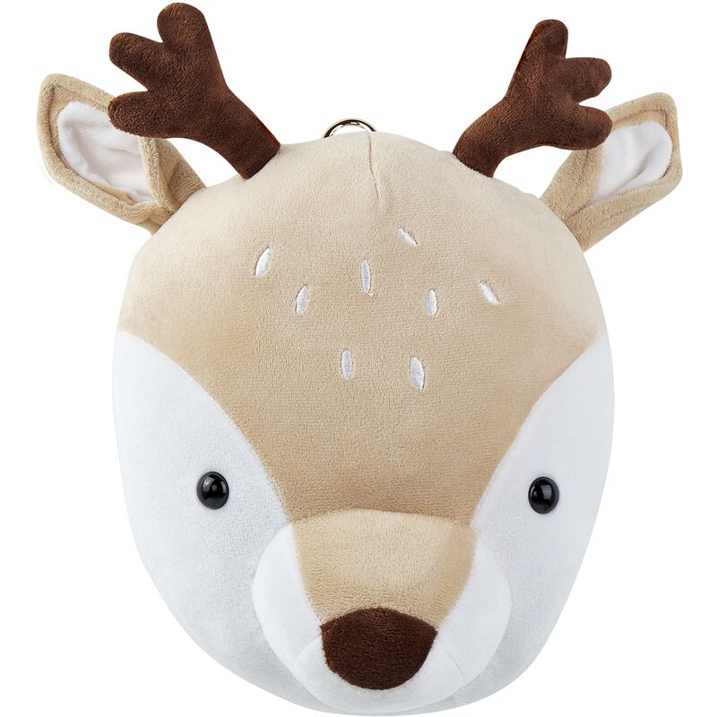 Kids' Room Hanging Decoration Wall Plush Animal Head Deer Beige Bambi