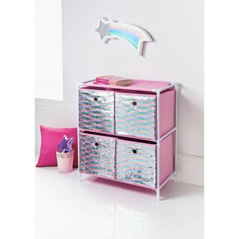 Kids Sequin 4 Drawer Chest G344360