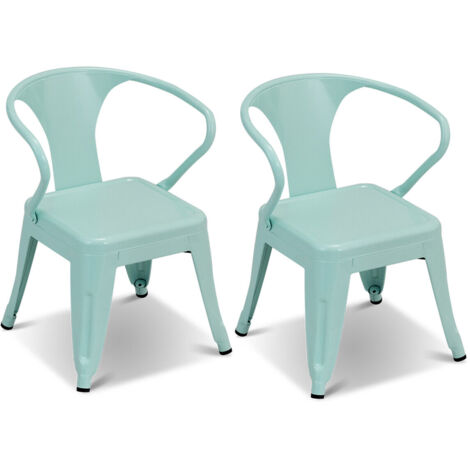 Kids Table and Chairs Set Steel Children Activity Table with Stackable Chairs