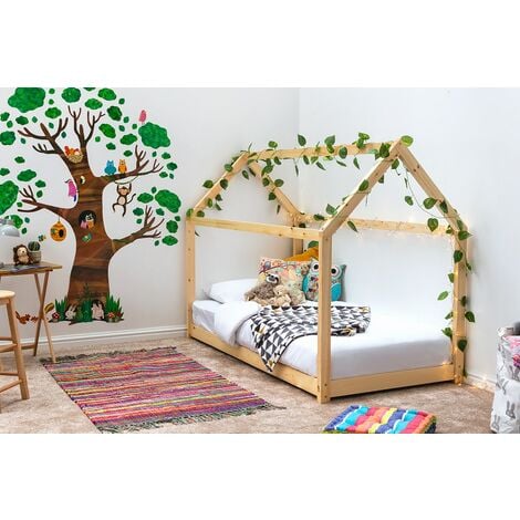 CRAZYPRICEBEDS Kids Treehouse Pine House Bed Single 3ft