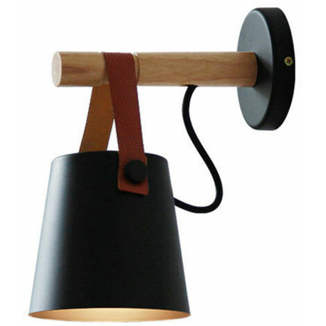 Kids Wall Light Nordic Modern Design Wooden LED Wall Sconce Indoor Light Fixture for Bedroom Living Room E27