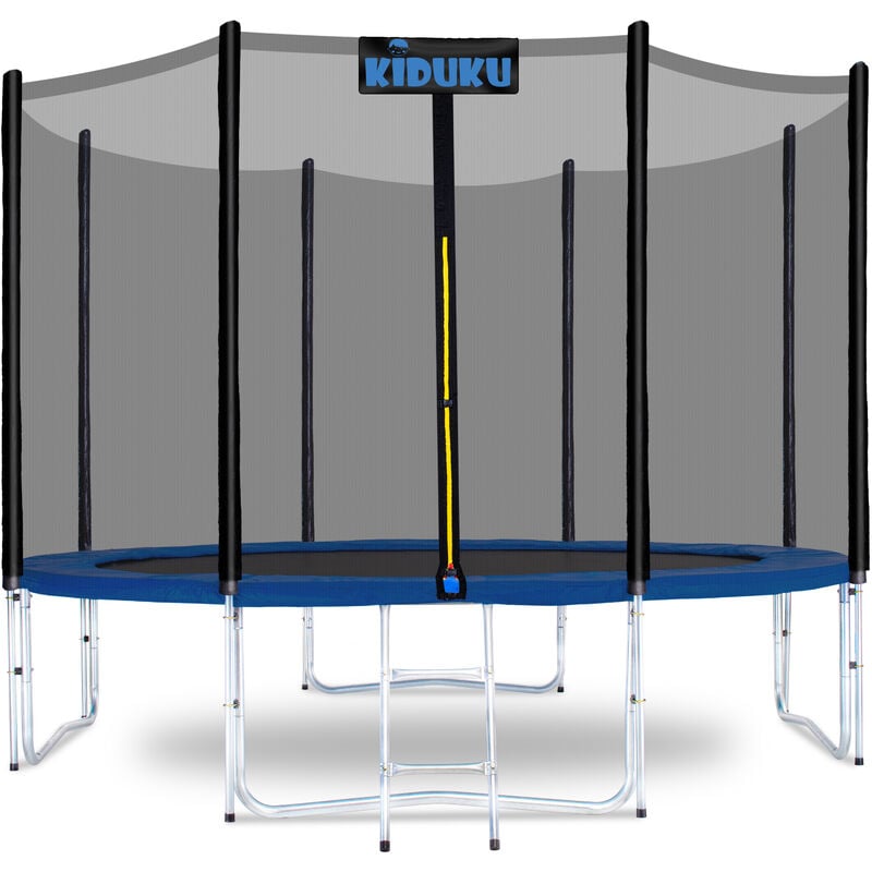 

KIDUKU® Cama Elástica de Jardín Ø 366 cm | Set Completo con Red de Seguridad, Escalera, Cobertura, Anclajes y Accesorios | Trampolín Exterior