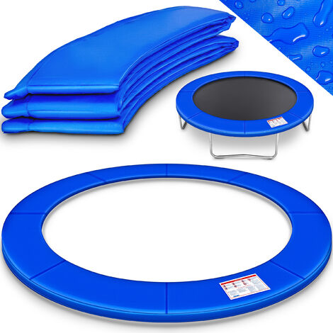 Indéchirable heresell Protection de bord de trampoline Résistant aux UV Diamètre : 183/244 cm Bleu Accessoire de protection
