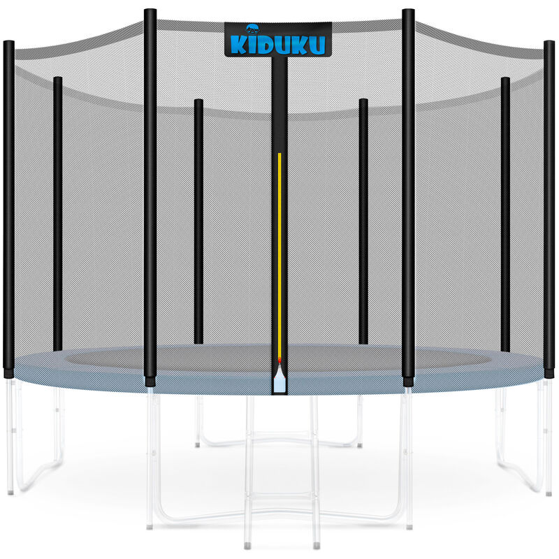 Filet de remplacement pour trampolines 366 cm (8 barres) Filet de sécurité avec fermeture résistant aux intempéries - Kiduku
