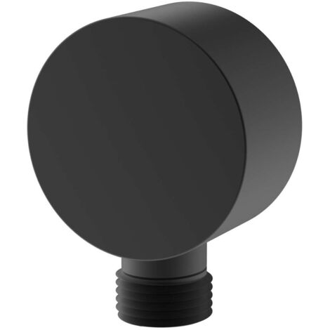 kielle Accesorios - Codo de pared, negro mate 20901004