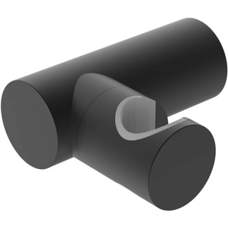 kielle Accesorios - Soporte de pared para ducha, negro mate 20901024