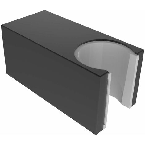 kielle Accessori - Supporto doccetta a parete, nero opaco 20901034