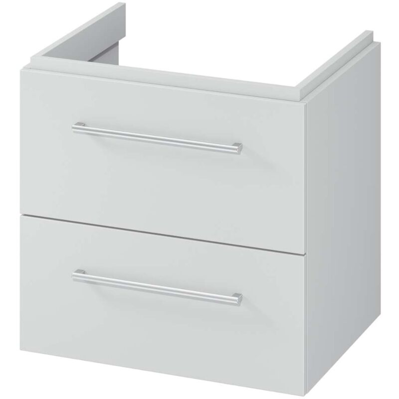 Kielle - Arkas i - Meuble sous lavabo 59x57x44 cm, 2 tiroirs, gris 50011602