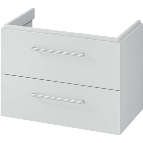 kielle Arkas I - Meuble sous lavabo 79x44x57 cm, 2 tiroirs, gris 50011802