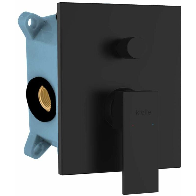 kielle Arkas I - Mitigeur encastré 2 sorties, avec corps d’encastrement, noir mat 10311204
