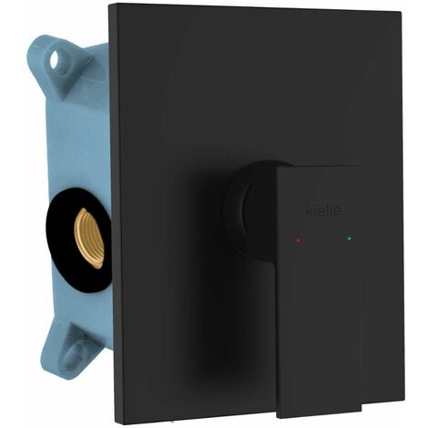kielle Arkas I - Unterputzarmatur für 1 Verbraucher, mit Einbaukörper, schwarz matt 10211204