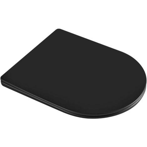 kielle - Asiento de inodoro, Softclose, EasyLock, Slim, negro mate 30401034