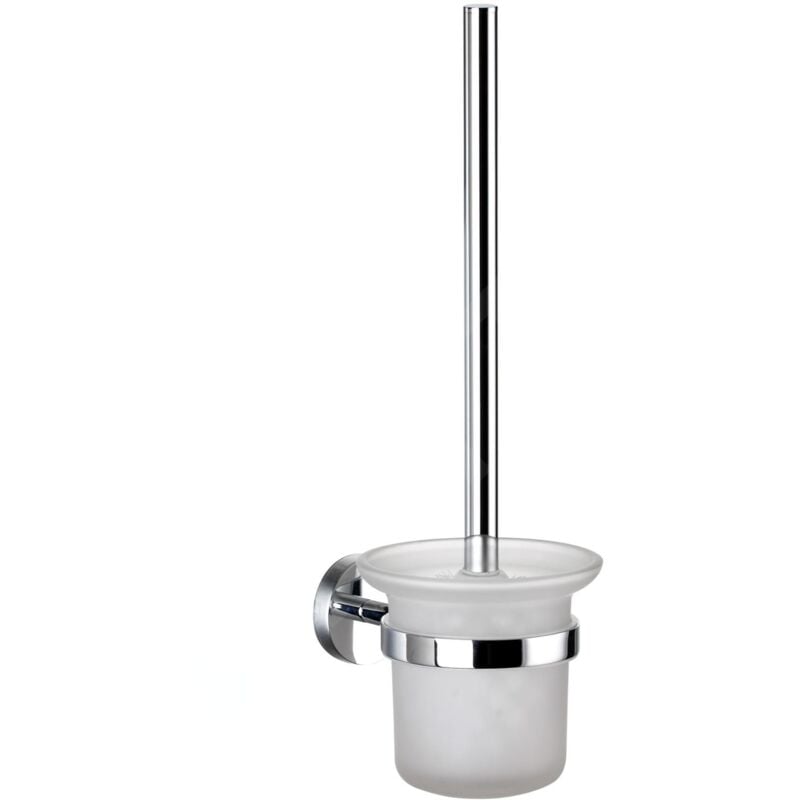 Oudee - Brosse wc murale avec support, verre mat/chrome 40502000 - Kielle