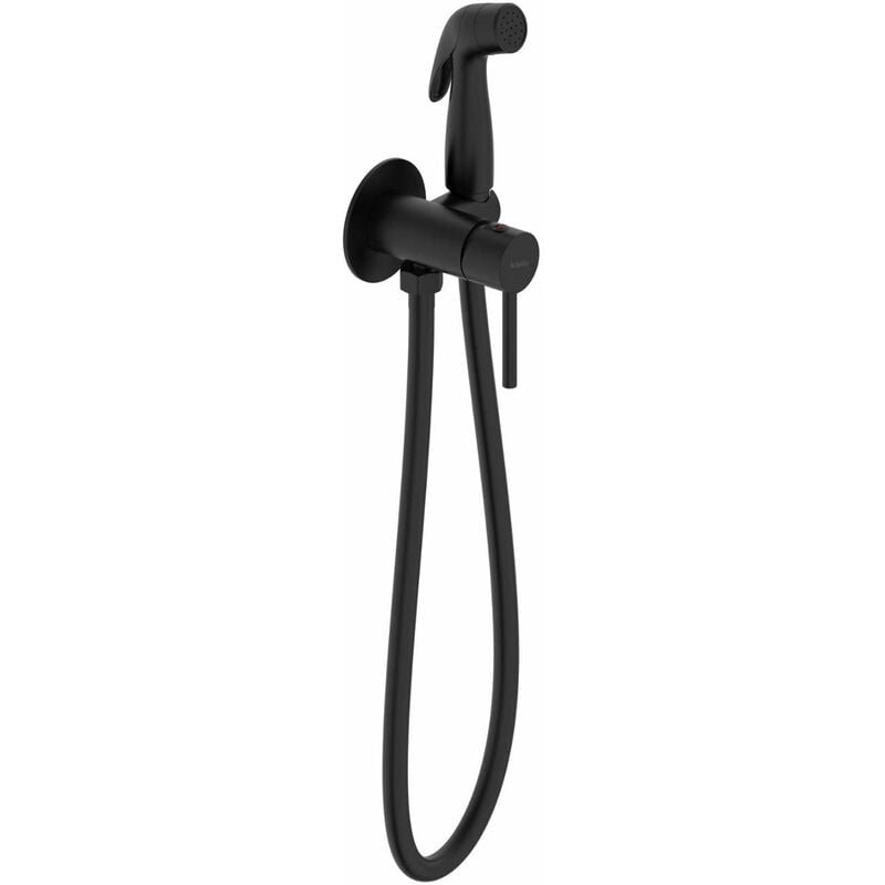 Oudee - Ensemble mitigeur encastré avec douchette de bidet, noir mat 10402204 - Kielle