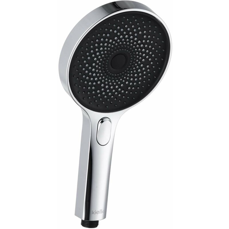Kielle - Oudee - Tête de douche 130, 3 jets, chrome / noir 20402000