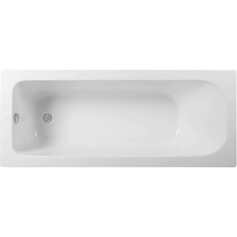 Kielle – Baignoire rectangulaire 169x70 cm en acrylique sanitaire – Volume 194 litres – Support réglable inclus – 11115330