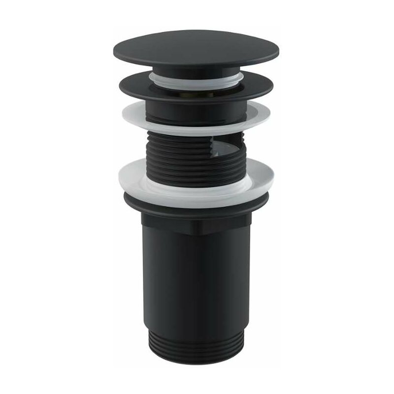 Kielle - Garnitures de vidage - Garniture de vidage, ClickClack, métal, noir mat 30901024