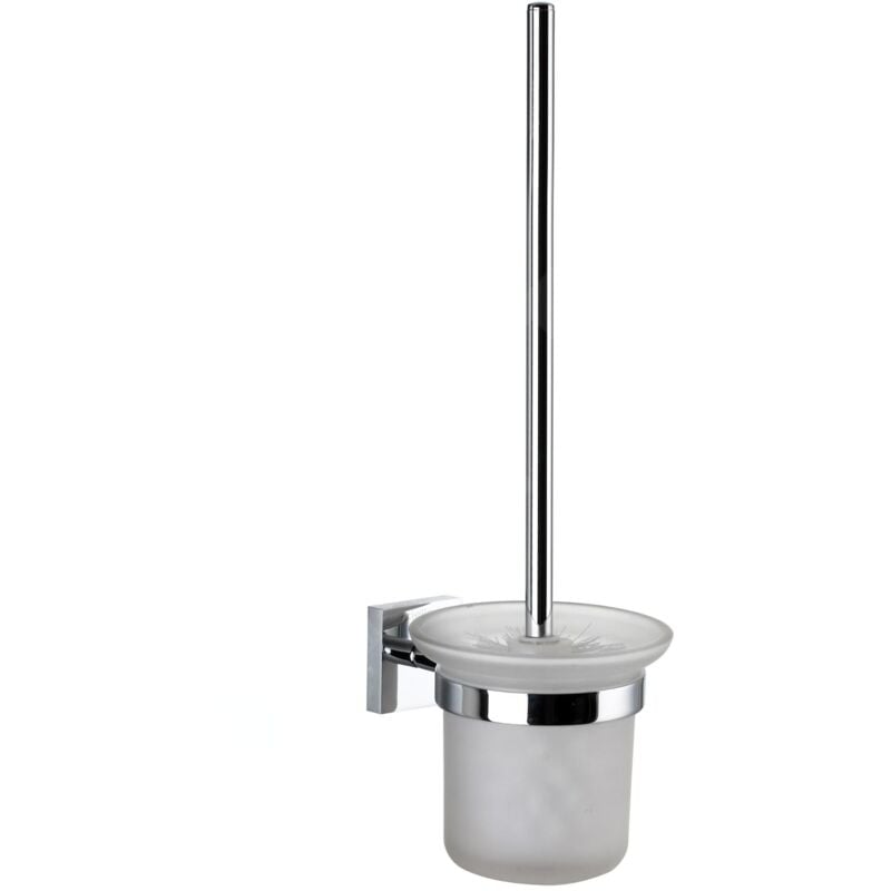 Kielle - Harmonia - Brosse wc murale avec support, verre mat/chrome 40523000