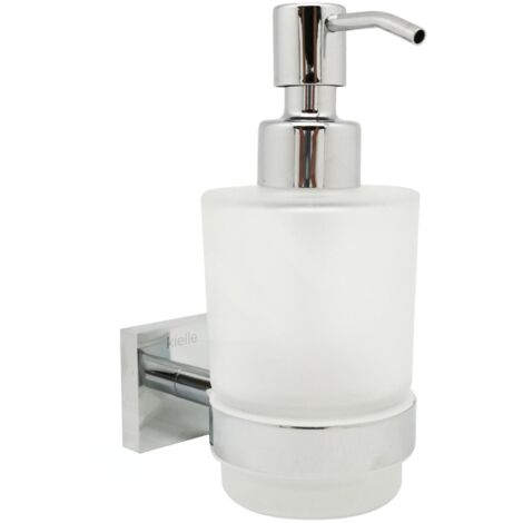 kielle Harmonia - Distributeur de savon avec support, verre mat / chrome 40123000