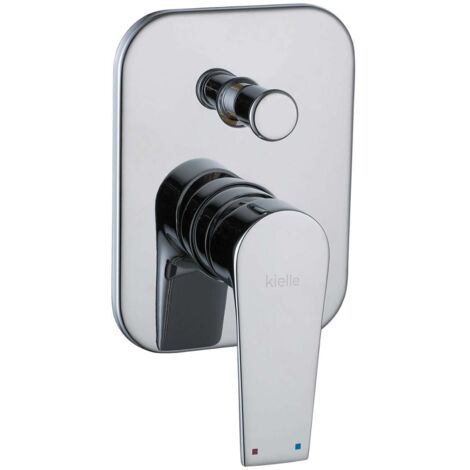 kielle Harmonia - Grifo empotrado para 2 dispositivos, con cuerpo de montaje, cromo 10323200