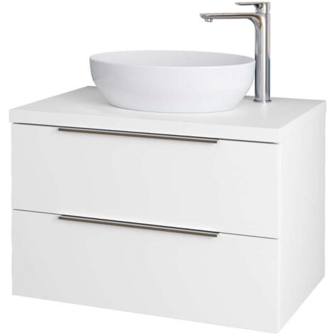 kielle Idolio - Armario con placa bajo el lavabo 80x54x50 cm, con recorte, blanco brillante 50024800