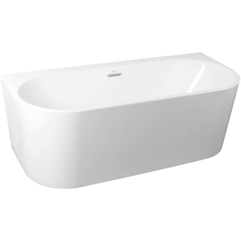 Idolio - Baignoire îlot murale 170x75 cm, blanc 11324431 - Kielle