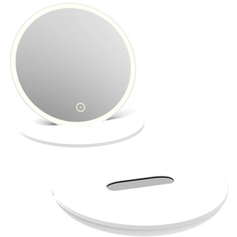 kielle Idolio - Kosmetik-Reisespiegel mit LED-Beleuchtung, weiß 50324030