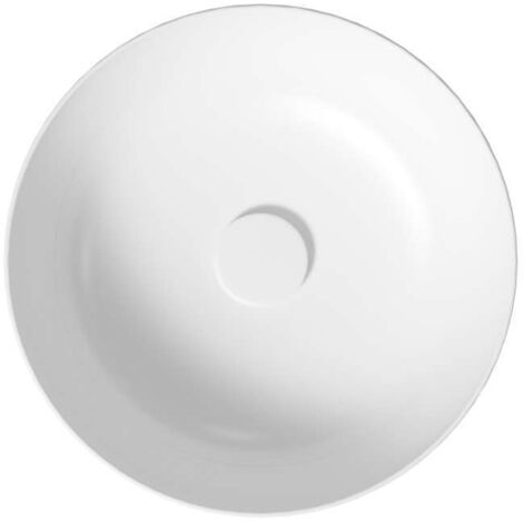 kielle Idolio - Lavabo sobre encimera, diámetro 40 cm, Blanco 30624400