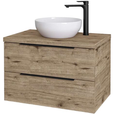 kielle Idolio - Meuble comprenant un plateau pour vasque 80x54x50 cm, avec découpe, hercule 50024803