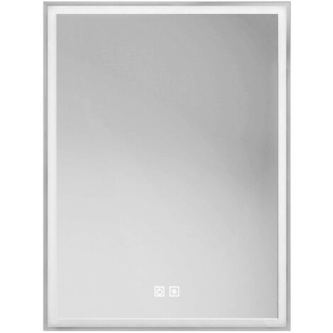 kielle Idolio - Miroir avec éclairage LED et chauffage, 60x80 cm 50324001
