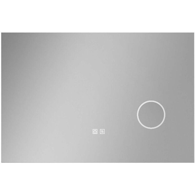 Idolio - Miroir avec éclairage led et chauffage, 60x80 cm, miroir cosmétique 50324011 - Kielle