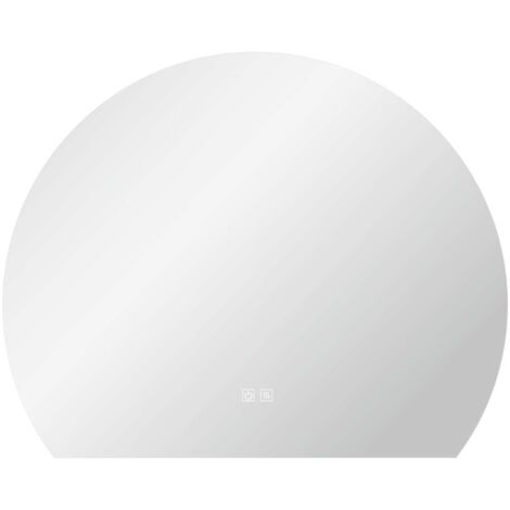 kielle Idolio - Miroir avec éclairage LED et chauffage, diamètre 100 cm 50324091