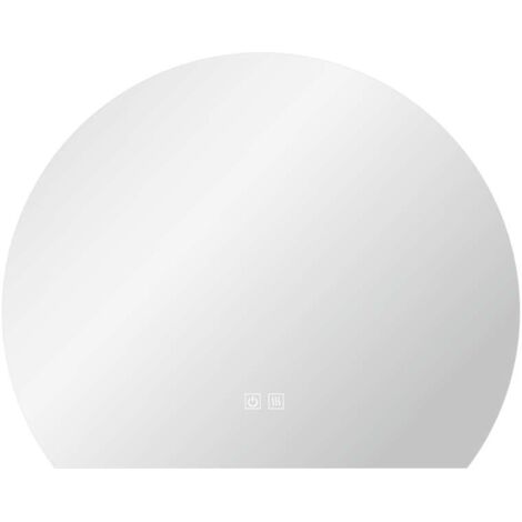 kielle Idolio - Specchio con illuminazione LED e riscaldamento, diametro 80 cm 50324081