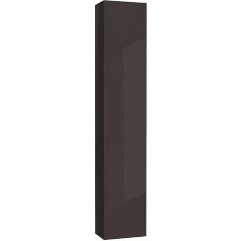 kielle Meara - Armadietto pensile alto 25x16x130 cm, grigio scuro lucido 50226016