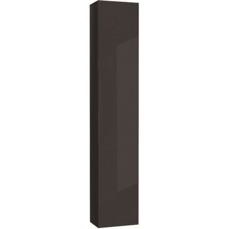 kielle Meara - Armario alto colgante, 25x16x130 cm, gris oscuro brillo 50226016