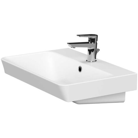 kielle Minor - Lavabo, 60x41 cm, avec trop-plein, un trou pour robinetterie, blanc 30621600