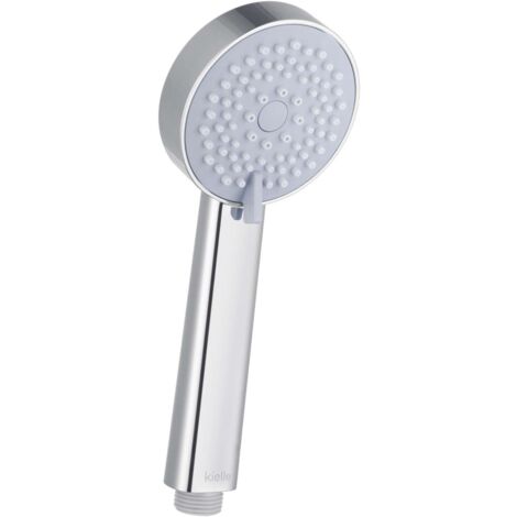 kielle Minor - Pommeau de douche 85, 3 jets, chrome/blanc brillant 20421010