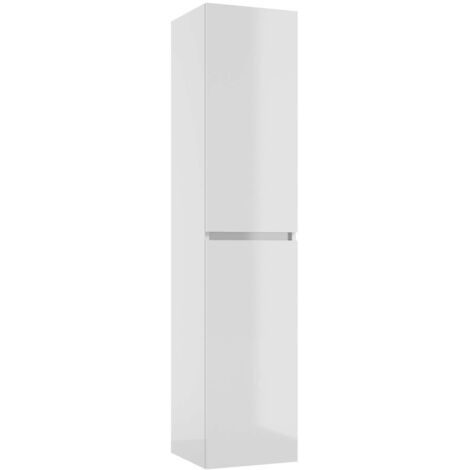 kielle Nefia - Armoire suspendue haute 160x35x35 cm, blanc brillant 50027010