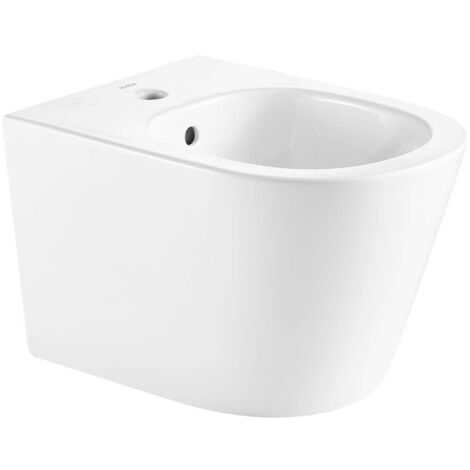 kielle Nefia - Bidet sospeso, con troppopieno e foro per miscelatore, bianco 30327000