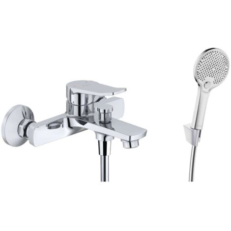 kielle Nefia - Mezclador de bañera con accesorios EcoSpare, cromo 10327SN100