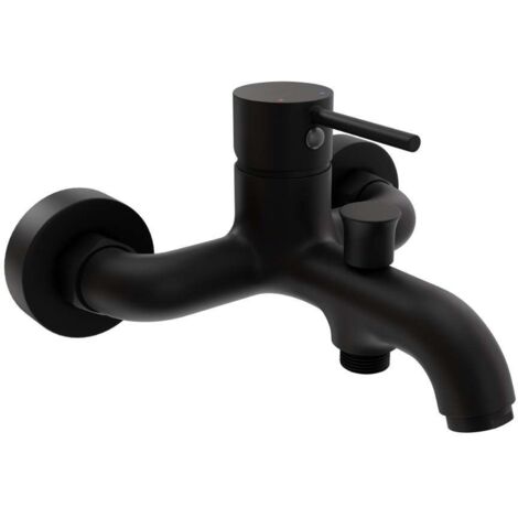 kielle Oudee - Grifo de bañera, negro mate 10315104