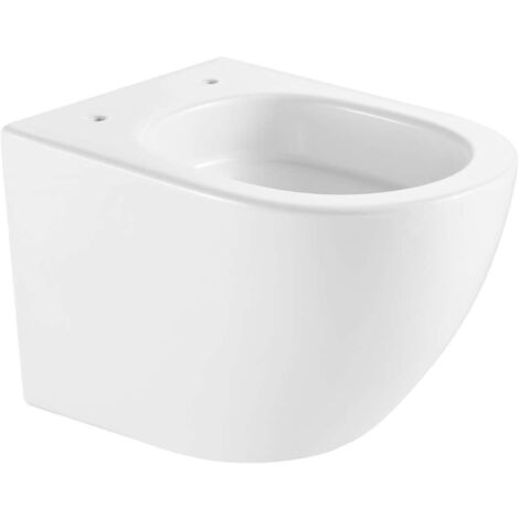 kielle Oudee - Inodoro compacto suspendido, Vortex Rimless+, blanco 30102010S