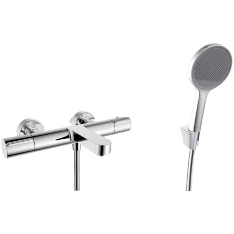 kielle Oudee - Miscelatore termostatico per vasca con accessori EcoSpare, cromo 10302SNT100