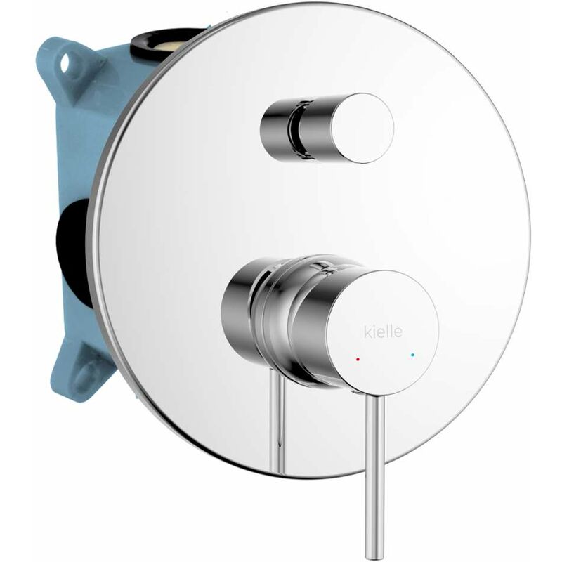 Oudee - Mitigeur encastré avec 2 sorties, avec corps d'encastrement, chrome 10315200 - Kielle